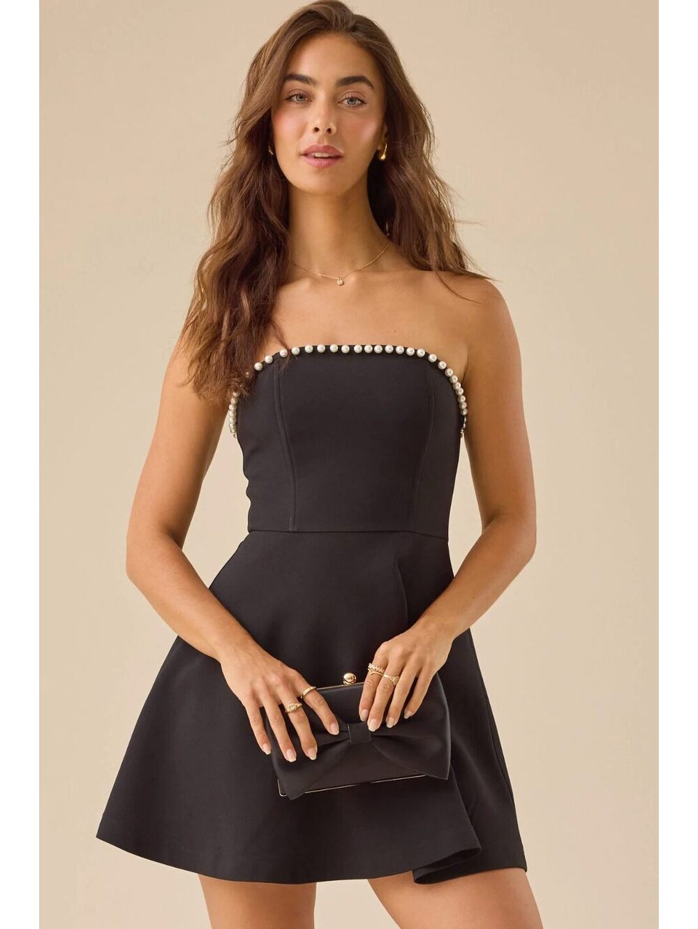 Altar'd State Londyn Black Mini Dress Size Medium NWT